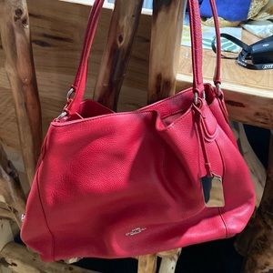 Coach red bag